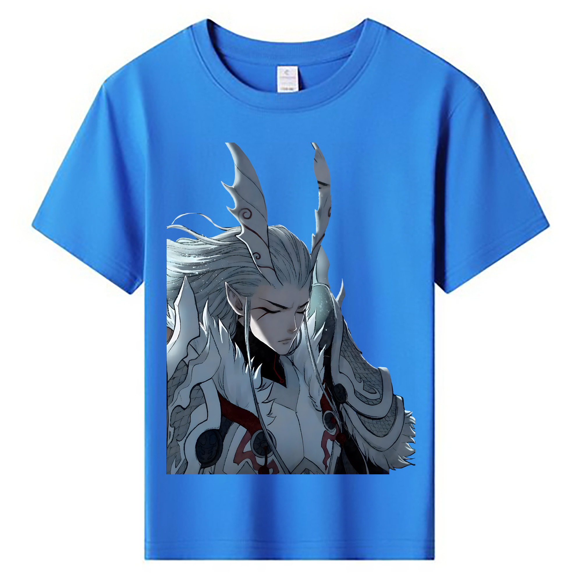 （画像用） Ne Zha 2 ナタ 魔童の大暴れ 綿100％キッズTシャツ（フロントプリント）